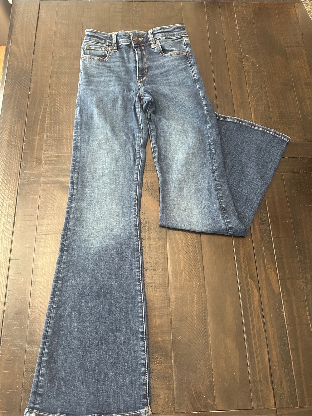 American Eagle Outfitters Blue Flare Jeans - Classic Retro Fit